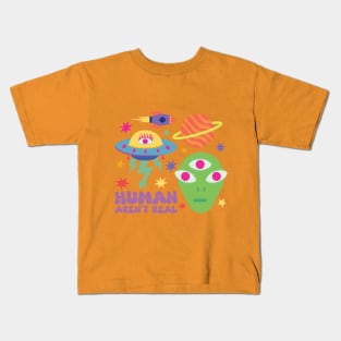 HUMAN ARE NOT REAL Kids T-Shirt